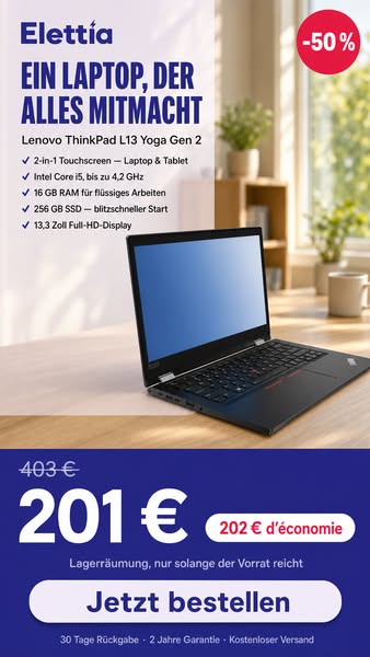 ThinkPad 2-in-1 zum halben Preis