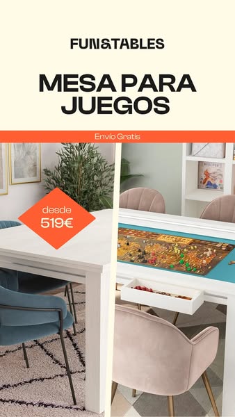 La mesa ideal para jugar