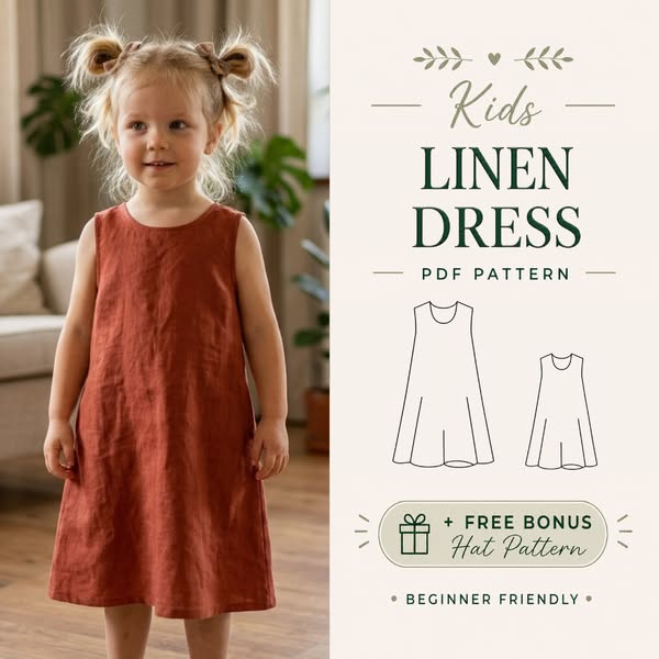 90% Off Girls Midi Dress Sewing Pattern