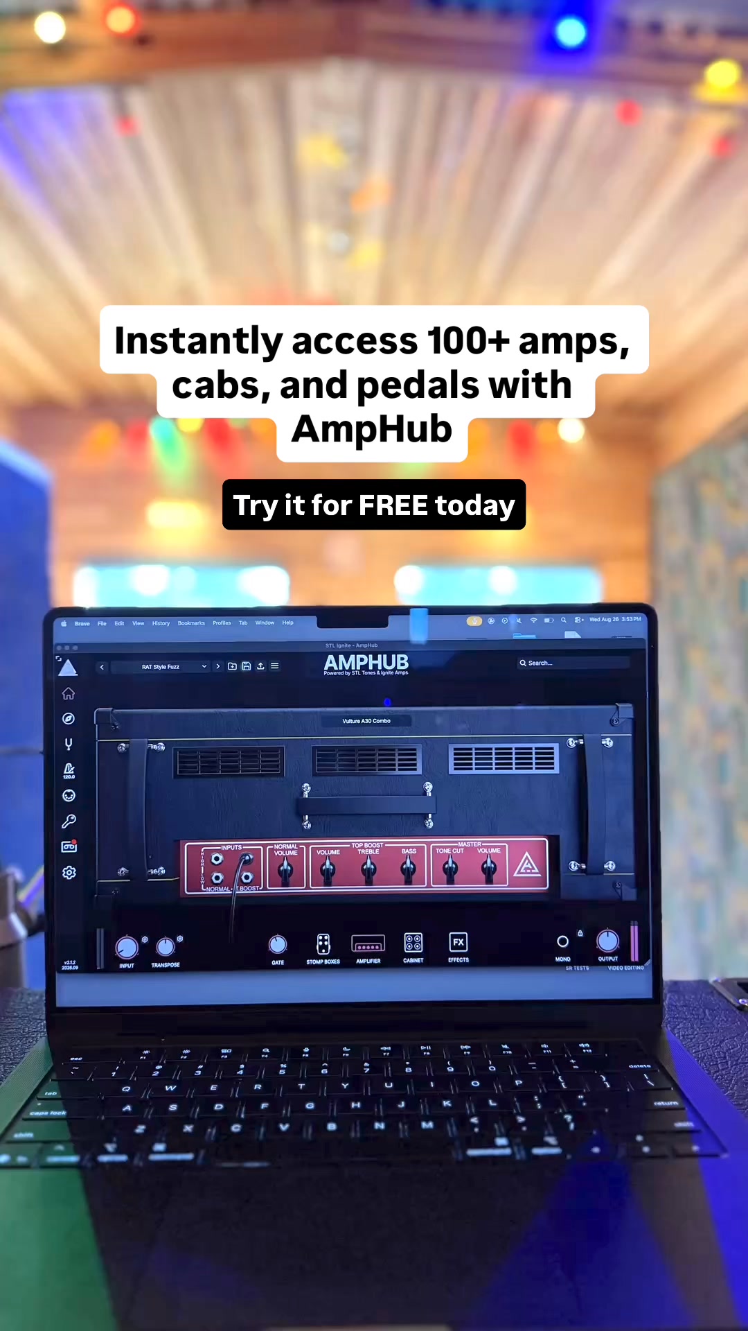 Play guitar? Try AmpHub for free today
