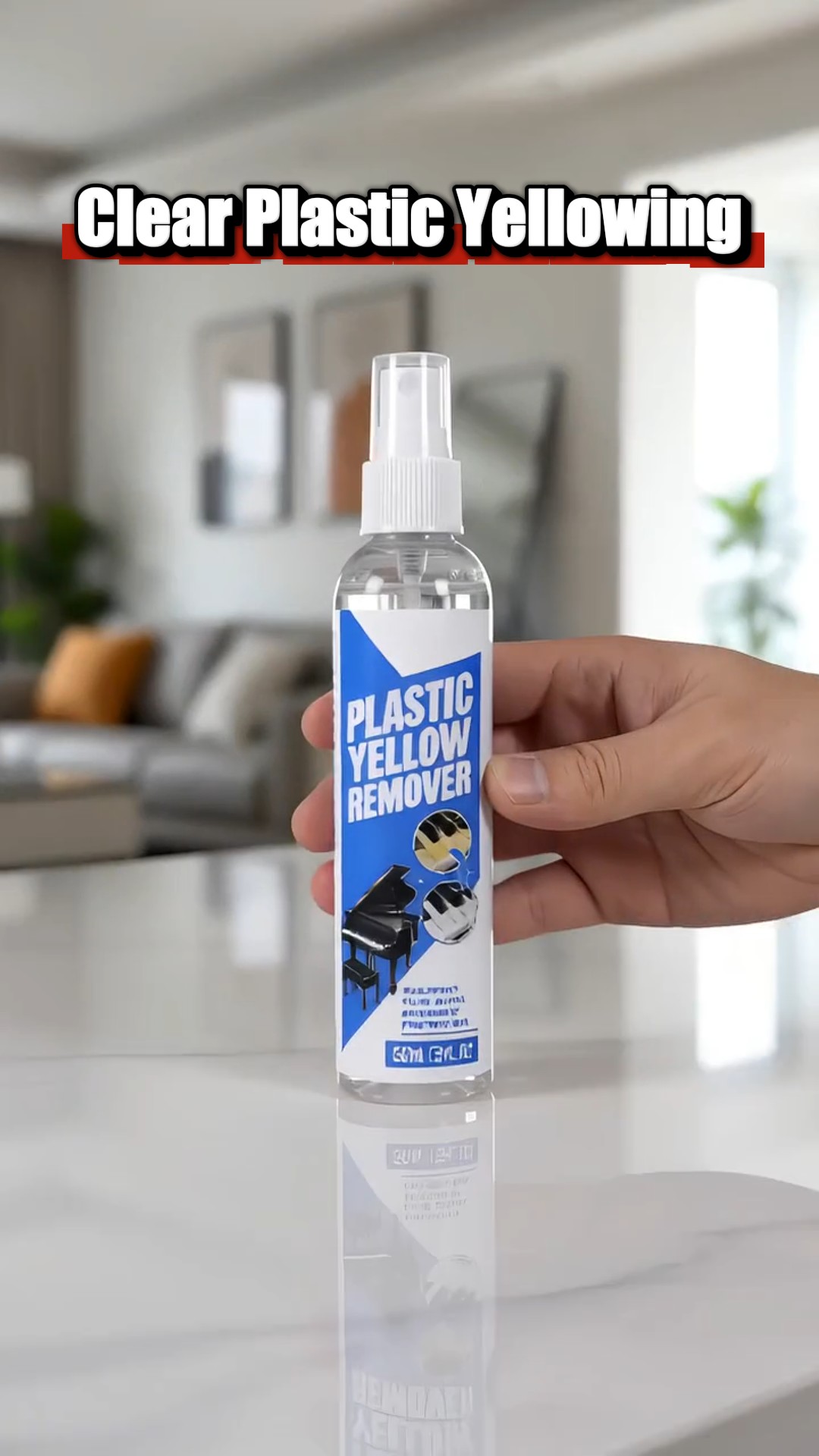 Plastic Yellow Refurbishment Spray