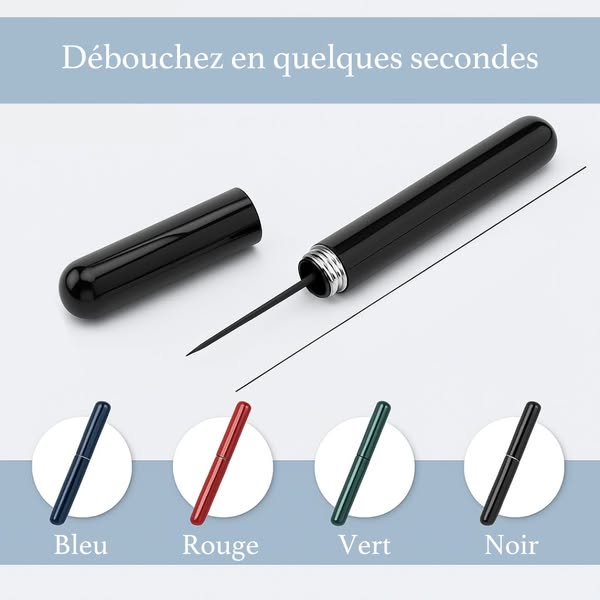 Débouchez en douceur, en quelques secondes !