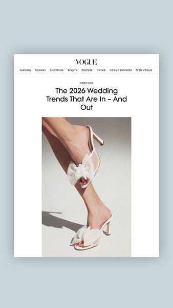 The Bridal Shoe Rules Changed
