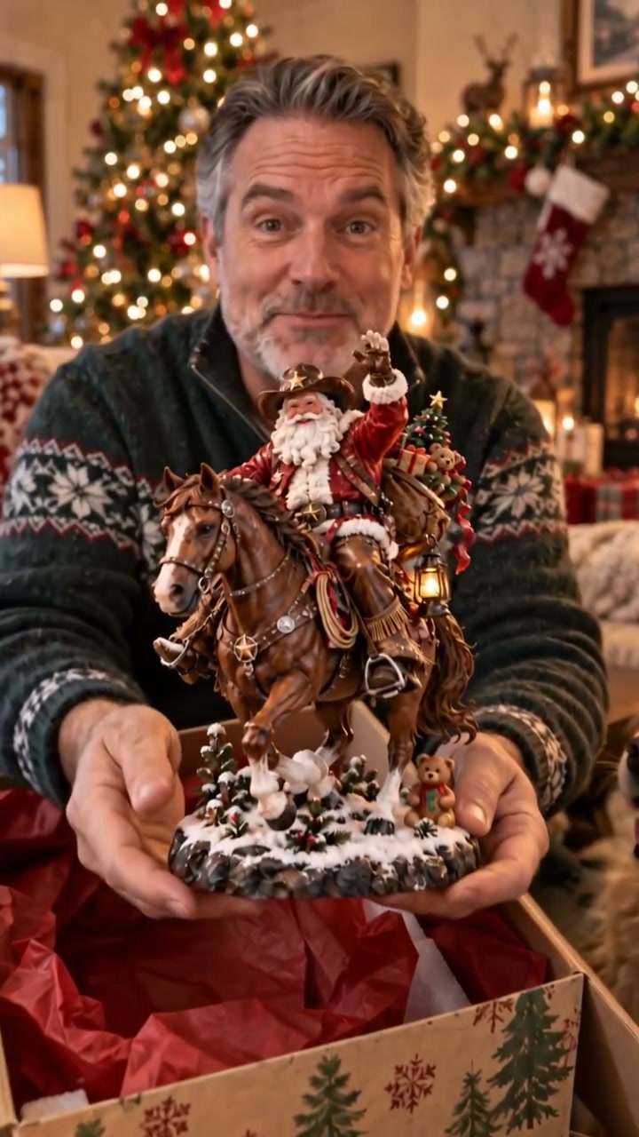 Cowboy-Weihnachtsmann – Einzigartige Weihnachtsdeko