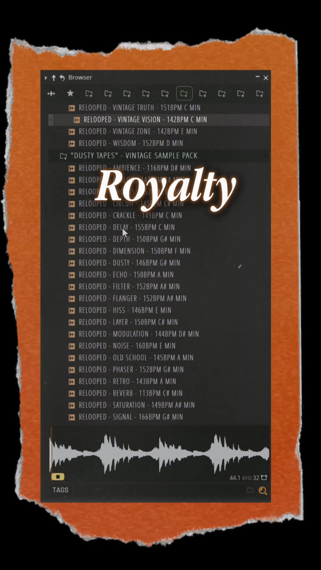 210 vintage samples. 100% royalty-free. This is LEGACY!