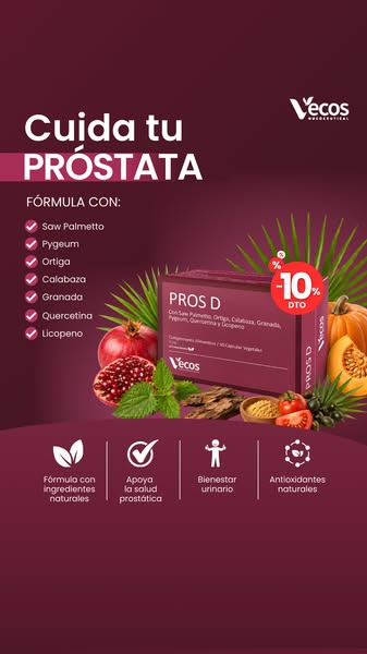 10% DTO | Apoya tu salud prostática hoy