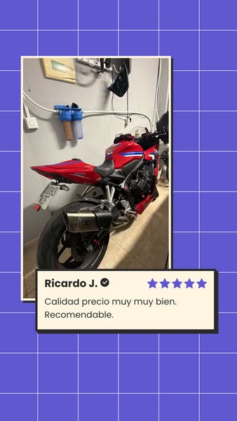 Mejora el sonido de tu CBR650R por 365€. Colectores en Acero Inoxidable con garantía de 3 años y envío incluido. ¡Descubre el tuyo hoy!