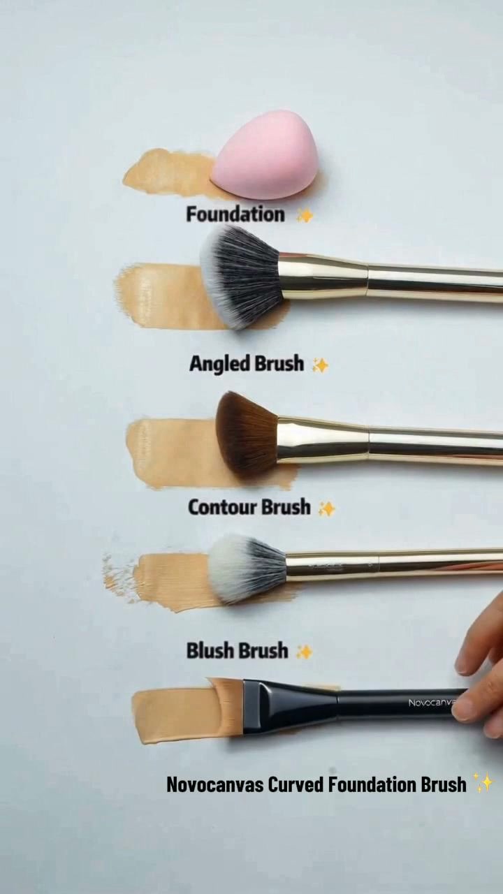 Novocanvas Curved Foundation Brush
