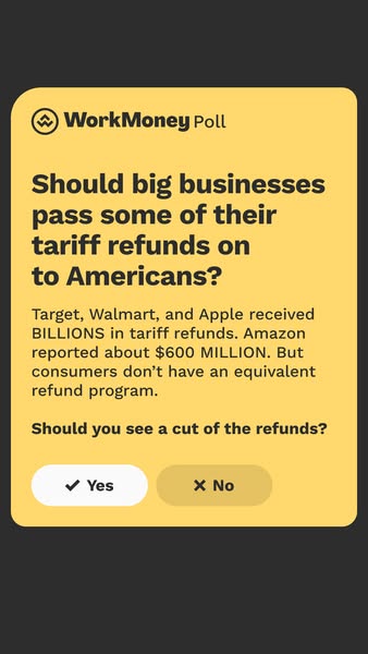 Tariff Refunds Poll