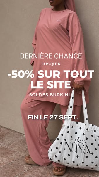 Voile offert • Livraison Offerte • Stock limité