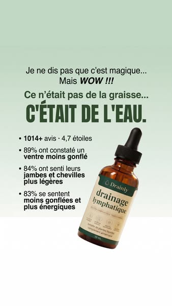 Ce n'est pas l'âge — c'est ta lymphe