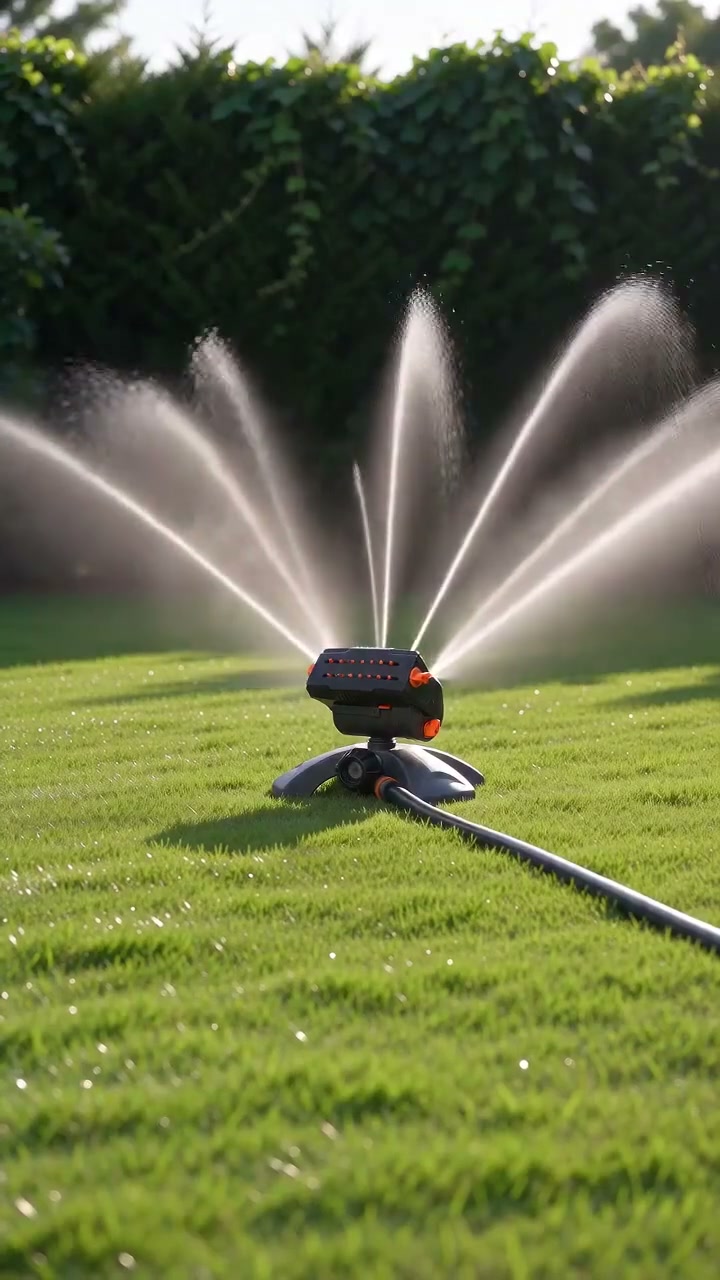 Diivoo Heavy-Duty Oscillating Lawn Sprinkler with Adjustable Coverage (3,600 Sq. Ft.)