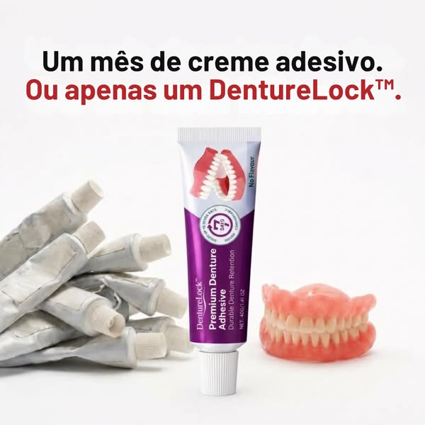 Prótese finalmente firme e segura.