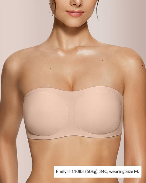 Curvvvy® Wireless Padded Bandeau Bra