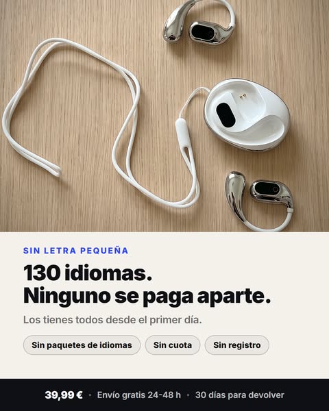 130 idiomas, todos incluidos
