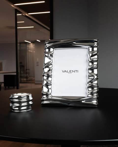 Cornice portafoto Valenti design ondulato - Valenti Argenti