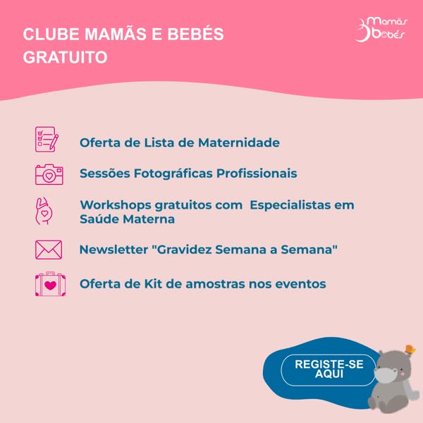 Clube Mamãs e Bebés GRATUITO