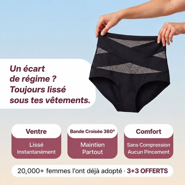Un écart de régime ? Toujours lissé sous tes vêtements.