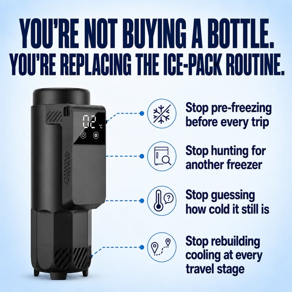 You’re Not Buying a Bottle. You’re Replacing the Ice-Pack Routine.
