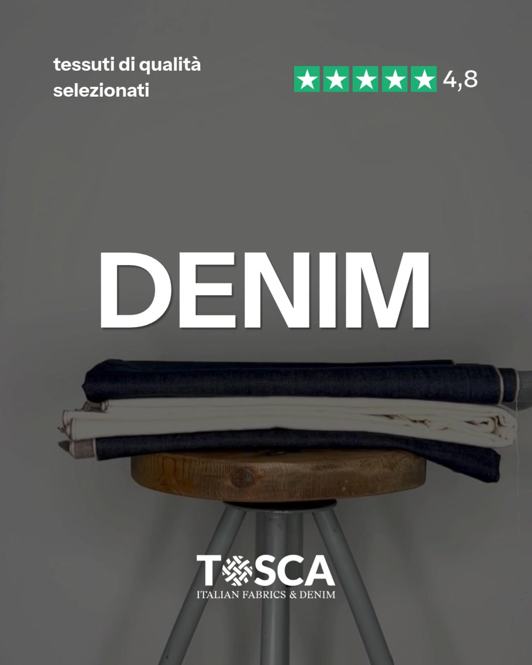 DENIM e tanti altri tessuti premium per la tua collezione o il tuo business.