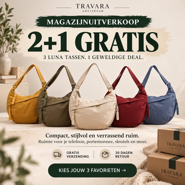 MAGAZIJNUITVERKOOP: 2+1 GRATIS