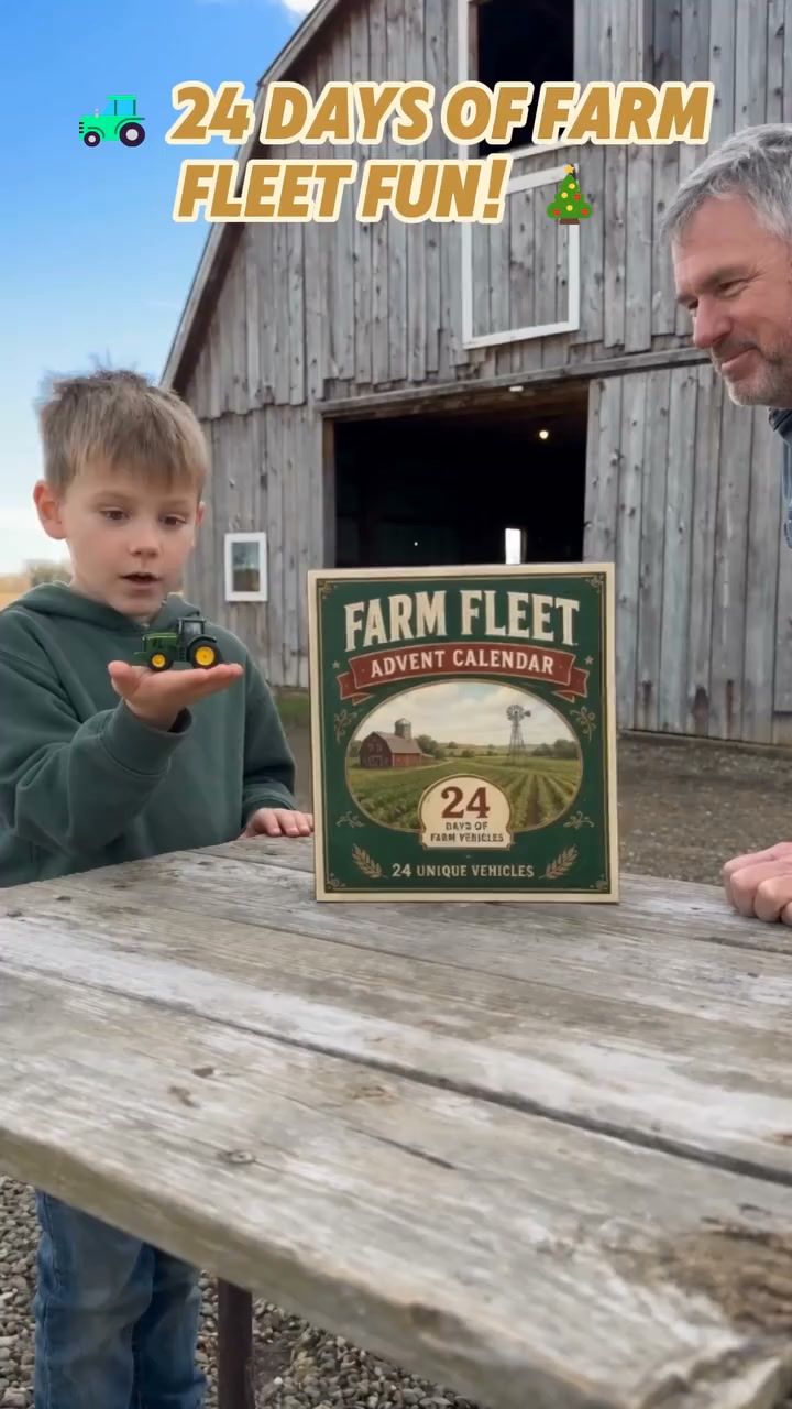 Farm Fleet Advent Calendar 24‑Day Toy Set