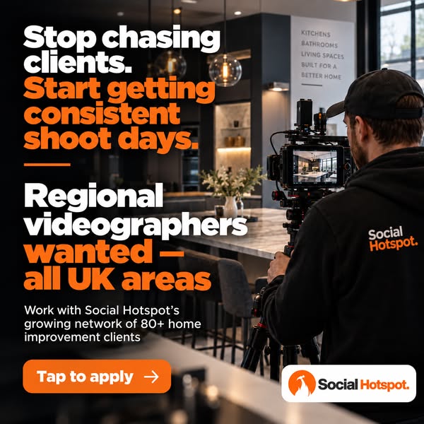 Freelance videographer? We'll fill your calendar with consistent, paid shoot days.