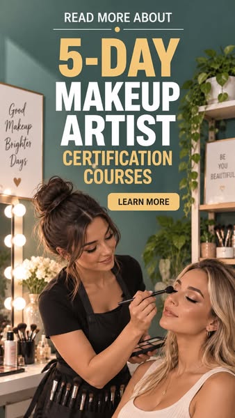 5-DAY MAKEUP ARTIST CERTIFCATION COURSES - Learn More!