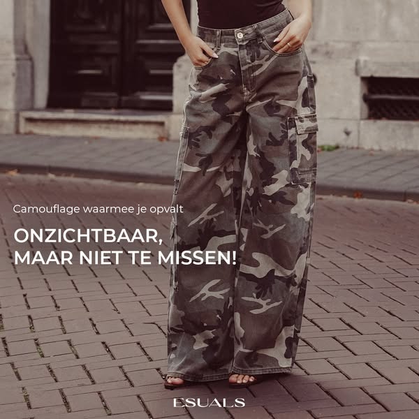 Tall camouflage jeans wide fit - Melody
