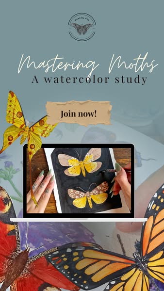 Discover the art of painting nocturnal beauty in watercolor