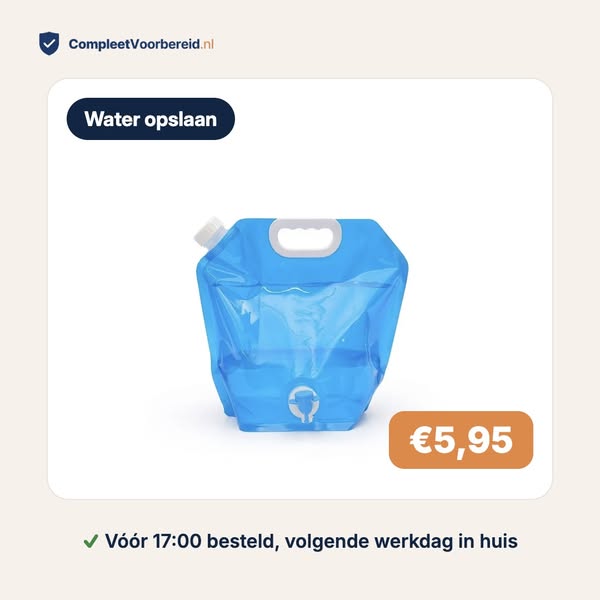 Waterzak 5 of 10 liter
