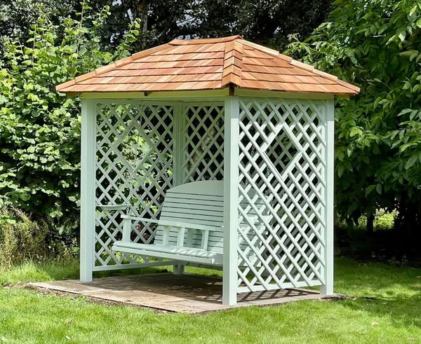 Heritage Painted Garden Swing Seat | Wooden Outdoor Swing