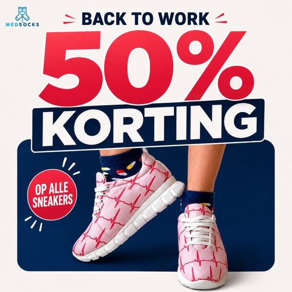 50% KORTING op alle sneakers