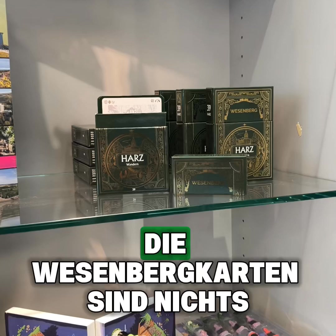 Ohne Empfang, ohne Stress, ohne Planungschaos – die Wesenbergkarten führen dich zu 39 echten Erlebnissen im Harz. Handverlesen, analog & of