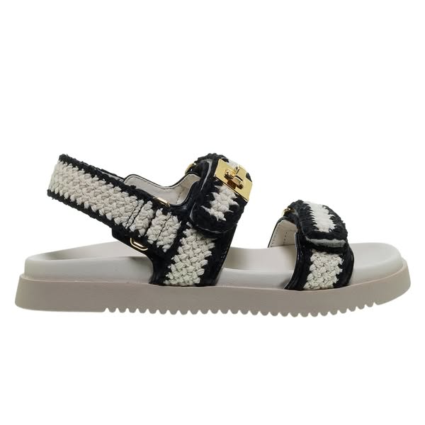 Steve madden mona-m ecru crochet flatform ΠΕΔΙΛΑ