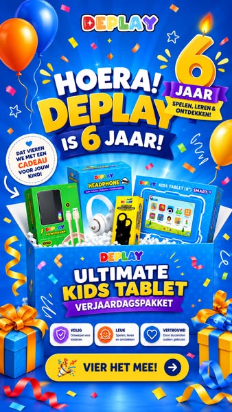6 jaar DEPLAY: pakket €410 €229,99