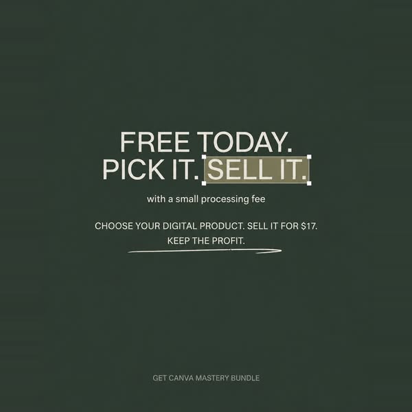 10 Minutes. One Template. Your First Digital Product.