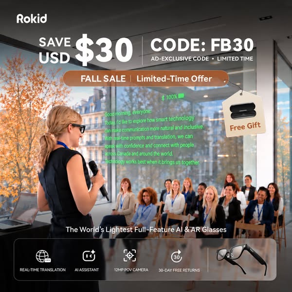 World's Lightest Full Function AI&AR Glasses