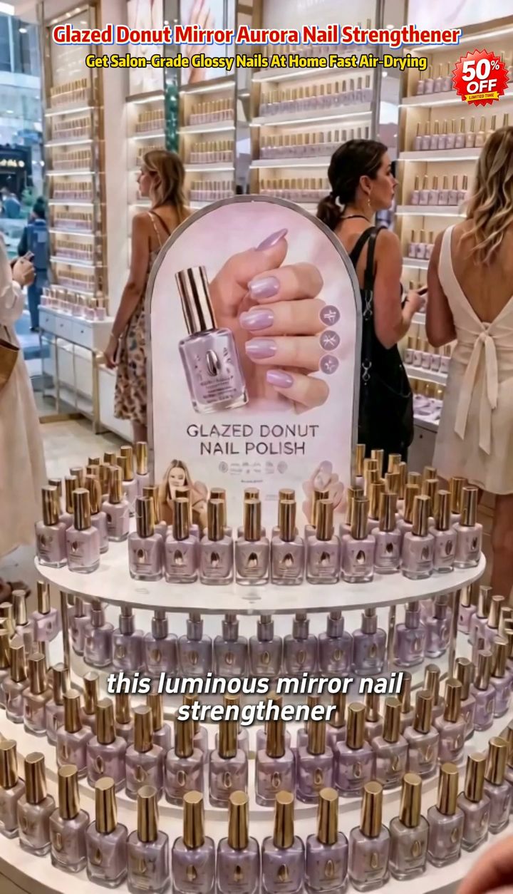 Lilac Glossy Mirror Nail Strengthener