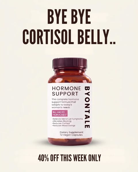 Bye bye cortisol belly.
