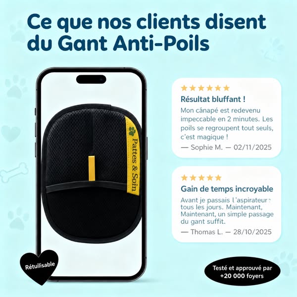 Plus besoin d’aspirateur ou de rouleaux !