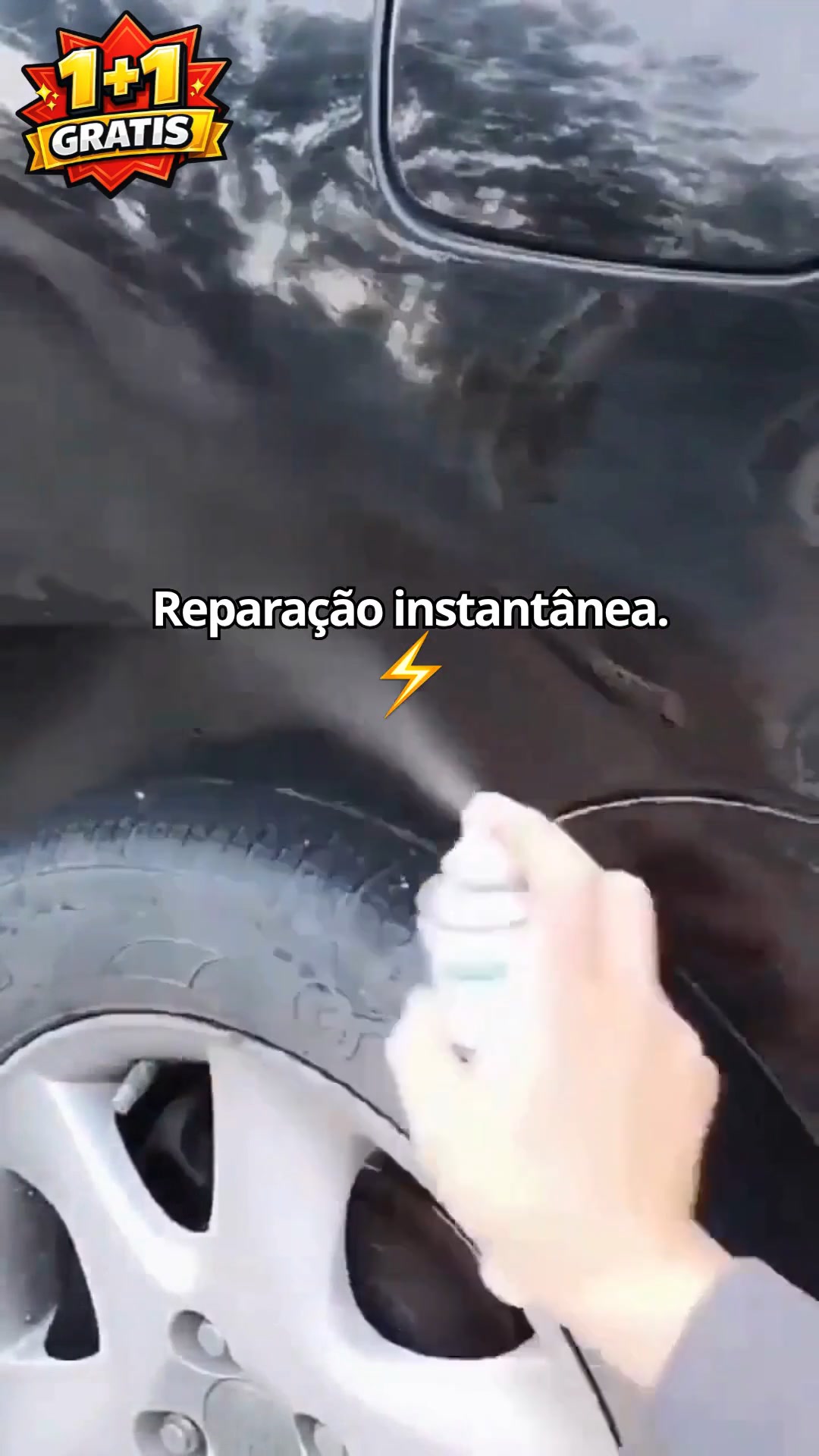 Spray para riscos no carro!