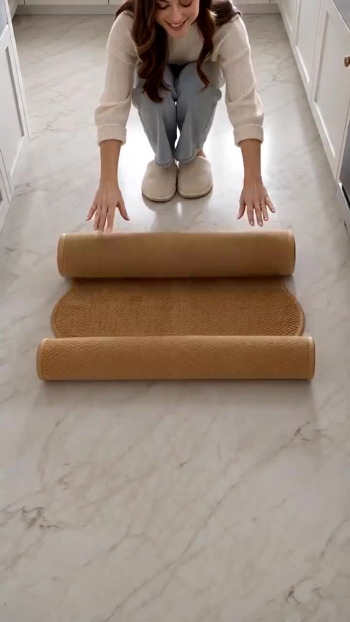 Wavy Pineapple Circle Sisal Runner Rug