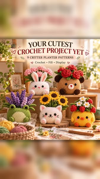 9 Cute Crochet Planter Patterns