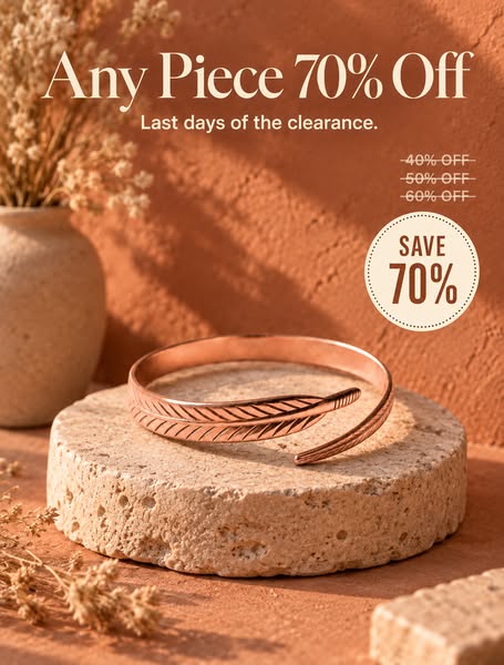70% Off Clearance Sale