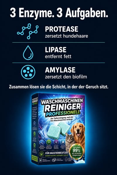 Deine Waschmaschine kann wieder sauber riechen.