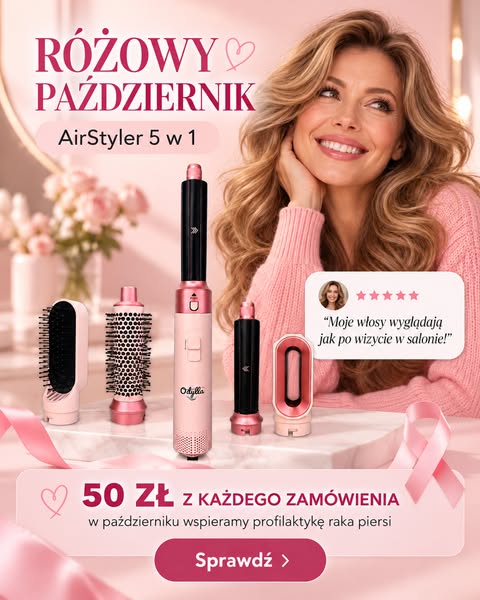 Dodatkowe -10% z kodem ROZOWY10