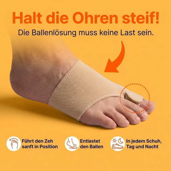 Endlich. Eine Hallux-valgus-Behandlung, die wirklich wirkt — ohne Operation.