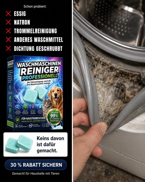 Deine Waschmaschine kann wieder sauber riechen.