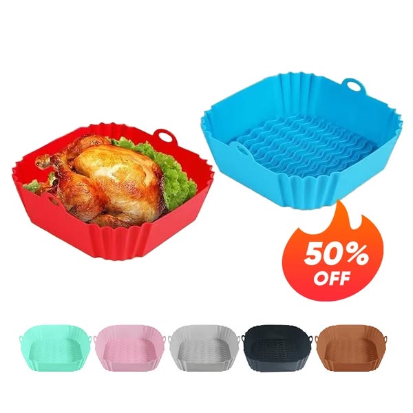 High-Temperature Resistant Air Fryer Silicone Baking Tra